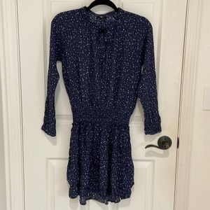 Rails Jasmine Printed Smock Mini Dress in Navy Nova - NWT